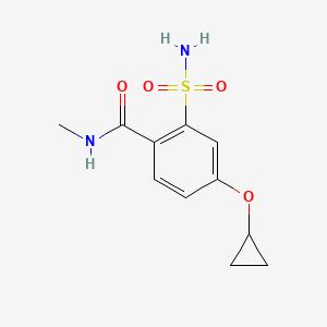 4-Cyclopropoxy-N-methyl-2-sulfamoylbenzamide