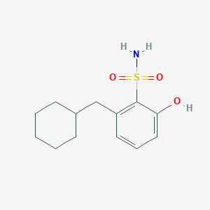 molecular formula C13H19NO3S B14841458 2-(Cyclohexylmethyl)-6-hydroxybenzenesulfonamide CAS No. 1243460-53-8