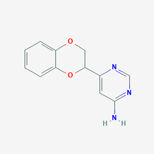 6-(2,3-Dihydro-1,4-benzodioxin-2-yl)pyrimidin-4-amine