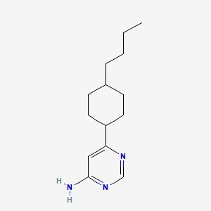 molecular formula C14H23N3 B1484148 6-(4-丁基环己基)嘧啶-4-胺 CAS No. 2098038-81-2