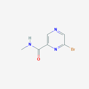 molecular formula C6H6BrN3O B14841496 6-Bromo-N-methylpyrazine-2-carboxamide 