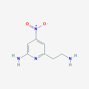 6-(2-Aminoethyl)-4-nitropyridin-2-amine