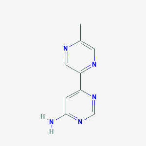 molecular formula C9H9N5 B1484151 6-(5-Methylpyrazin-2-yl)pyrimidin-4-amine CAS No. 2092530-24-8