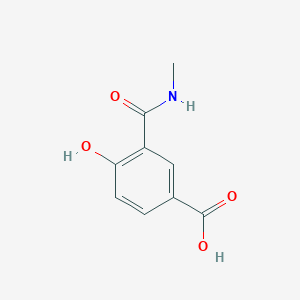 molecular formula C9H9NO4 B14841539 4-Hydroxy-3-(methylcarbamoyl)benzoic acid 