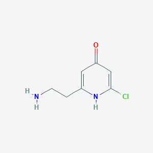 2-(2-Aminoethyl)-6-chloropyridin-4-OL