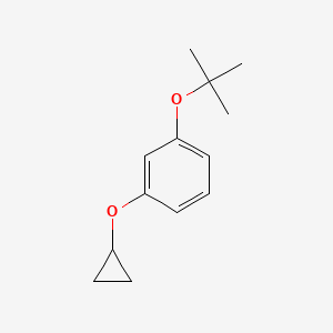 molecular formula C13H18O2 B14841564 1-Tert-butoxy-3-cyclopropoxybenzene 