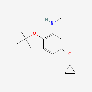 2-Tert-butoxy-5-cyclopropoxy-N-methylaniline