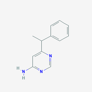 molecular formula C12H13N3 B1484160 6-(1-Phenylethyl)pyrimidin-4-amine CAS No. 2091270-06-1
