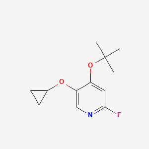 4-Tert-butoxy-5-cyclopropoxy-2-fluoropyridine