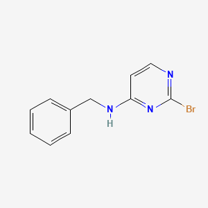 molecular formula C11H10BrN3 B14841657 N-Benzyl-2-bromopyrimidin-4-amine 