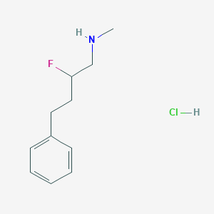 molecular formula C11H17ClFN B1484168 (2-氟-4-苯基丁基)(甲基)胺盐酸盐 CAS No. 2097980-03-3