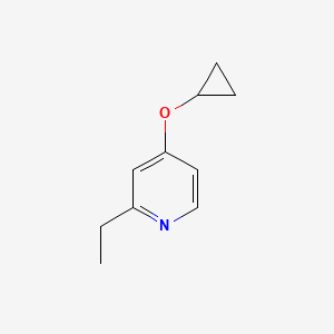 molecular formula C10H13NO B14841680 4-Cyclopropoxy-2-ethylpyridine 