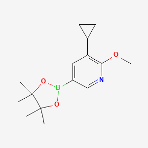 3-Cyclopropyl-2-methoxy-5-(4,4,5,5-tetramethyl-1,3,2-dioxaborolan-2-YL)pyridine