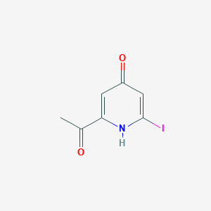 1-(4-Hydroxy-6-iodopyridin-2-YL)ethanone