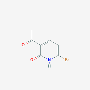 molecular formula C7H6BrNO2 B14841746 1-(6-Bromo-2-hydroxypyridin-3-YL)ethanone 