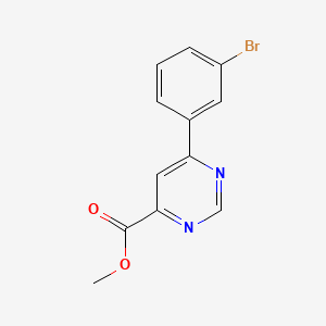 molecular formula C12H9BrN2O2 B1484180 Methyl 6-(3-bromophenyl)pyrimidine-4-carboxylate CAS No. 2097998-27-9