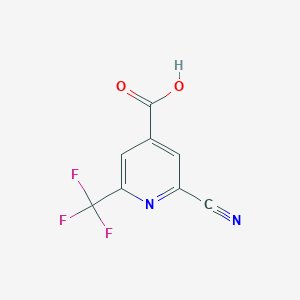 2-Cyano-6-(trifluoromethyl)isonicotinic acid