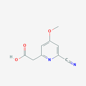 (6-Cyano-4-methoxypyridin-2-YL)acetic acid