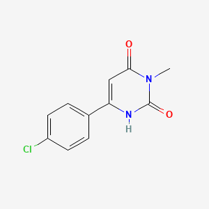 molecular formula C11H9ClN2O2 B1484182 6-(4-Chlorophenyl)-3-methyl-1,2,3,4-tetrahydropyrimidine-2,4-dione CAS No. 2055078-45-8