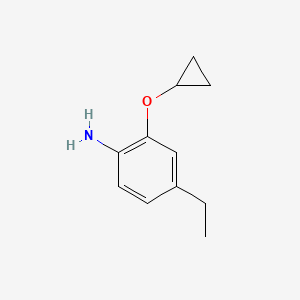 molecular formula C11H15NO B14841824 2-Cyclopropoxy-4-ethylaniline 