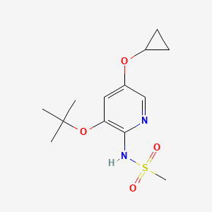 molecular formula C13H20N2O4S B14841828 N-(3-Tert-butoxy-5-cyclopropoxypyridin-2-YL)methanesulfonamide 