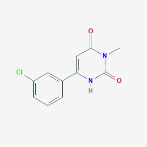 molecular formula C11H9ClN2O2 B1484184 6-(3-Chlorophenyl)-3-methyl-1,2,3,4-tetrahydropyrimidine-2,4-dione CAS No. 2098034-74-1