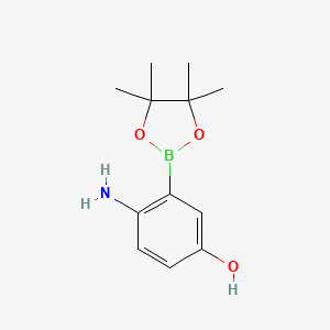 4-Amino-3-(4,4,5,5-tetramethyl-1,3,2-dioxaborolan-2-YL)phenol