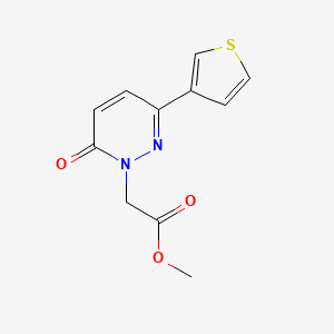 Methyl 2-[6-oxo-3-(thiophen-3-yl)-1,6-dihydropyridazin-1-yl]acetate