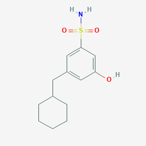 3-(Cyclohexylmethyl)-5-hydroxybenzenesulfonamide