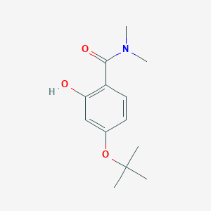 molecular formula C13H19NO3 B14841982 4-Tert-butoxy-2-hydroxy-N,N-dimethylbenzamide 