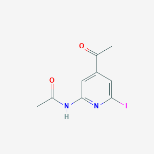 N-(4-Acetyl-6-iodopyridin-2-YL)acetamide