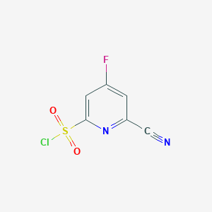 6-Cyano-4-fluoropyridine-2-sulfonyl chloride