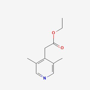 molecular formula C11H15NO2 B14842019 Ethyl (3,5-dimethylpyridin-4-YL)acetate 