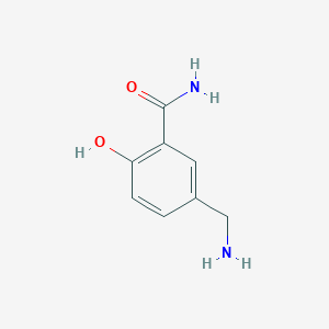 molecular formula C8H10N2O2 B14842031 5-(Aminomethyl)-2-hydroxybenzamide 