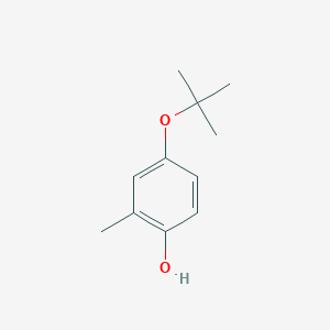 molecular formula C11H16O2 B14842033 4-(Tert-butoxy)-2-methylphenol 