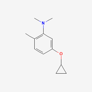 molecular formula C12H17NO B14842039 5-Cyclopropoxy-N,N,2-trimethylaniline 