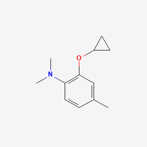 molecular formula C12H17NO B14842071 2-Cyclopropoxy-N,N,4-trimethylaniline 