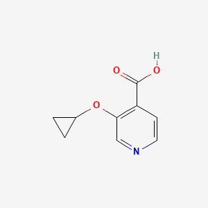 molecular formula C9H9NO3 B14842072 3-Cyclopropoxyisonicotinic acid 