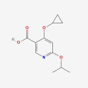 4-Cyclopropoxy-6-isopropoxynicotinic acid