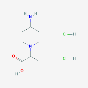 molecular formula C8H18Cl2N2O2 B1484208 2-(4-Aminopiperidin-1-yl)propanoic acid dihydrochloride CAS No. 2097865-09-1