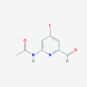 N-(4-Fluoro-6-formylpyridin-2-YL)acetamide