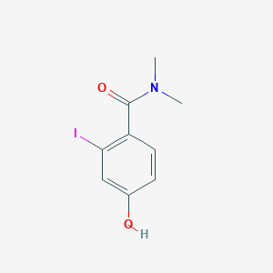 molecular formula C9H10INO2 B14842102 4-Hydroxy-2-iodo-N,N-dimethylbenzamide 