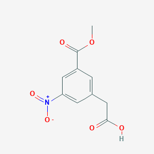 molecular formula C10H9NO6 B14842113 [3-(Methoxycarbonyl)-5-nitrophenyl]acetic acid 