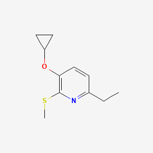 3-Cyclopropoxy-6-ethyl-2-(methylthio)pyridine