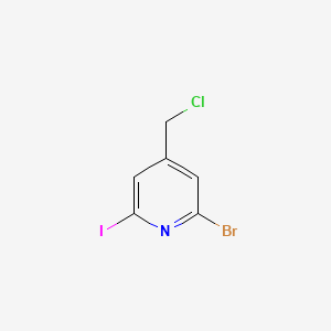 2-Bromo-4-(chloromethyl)-6-iodopyridine