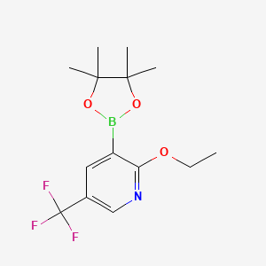 2-Ethoxy-3-(4,4,5,5-tetramethyl-1,3,2-dioxaborolan-2-YL)-5-(trifluoromethyl)pyridine