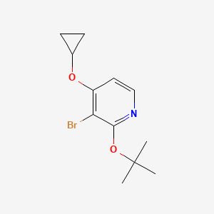 3-Bromo-2-tert-butoxy-4-cyclopropoxypyridine