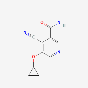 4-Cyano-5-cyclopropoxy-N-methylnicotinamide