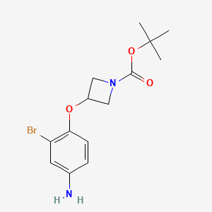 3-(4-Amino-2-bromophenoxy)-azetidine-1-carboxylic acid tert-butyl ester