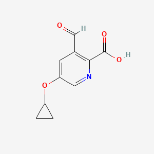 5-Cyclopropoxy-3-formylpicolinic acid